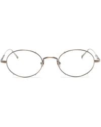 Matsuda - M3150 Oval-Frame Metal Glasses - Lyst