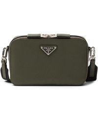 Prada - Brique Saffiano Leather Bag - Lyst