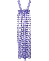 Olympiah - Robe Sans Manches À Fleurs Brodées - Lyst