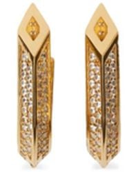 Burberry - Hollow Spike Pavé Earrings - Lyst