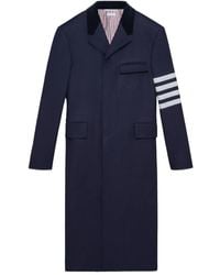 Thom Browne - Four-Bar Stripe Chesterfield Coat - Lyst