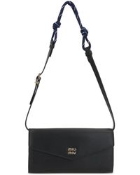 Miu Miu - Logo-Plaque Shoulder Bag - Lyst