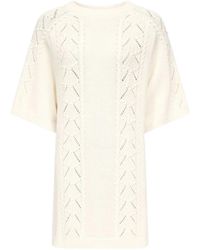 Loulou de Saison - Arman Cable-Knit Mini Dress - Lyst