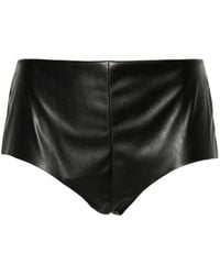 Lardini - Faux-leather Mini Shorts - Lyst