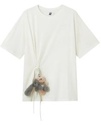 Izzue - Drawstring-Detail Cotton T-Shirt - Lyst