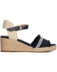 Tommy Hilfiger - Frayed Wedge Espadrilles - Lyst