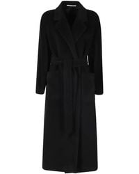 Tagliatore - Charlize Double-Breasted Belted Wool Coat - Lyst