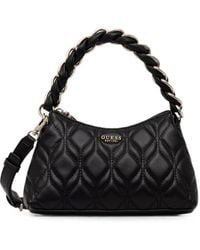 Guess - Maxine Quilted Braided-Handle Tote Bag - Lyst