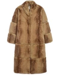 Apparis - Sylke Single-Breasted Faux-Fur Coat - Lyst