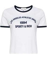 Sporty & Rich - Text-Print T-Shirt - Lyst