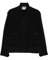 Lardini - Button-Up Bomber Coat - Lyst