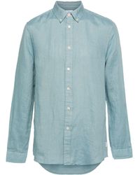 PS by Paul Smith - Button-down Collar Linen Shirt - Lyst
