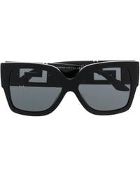 Versace - Occhiali Da Sole Oversize Greca - Lyst