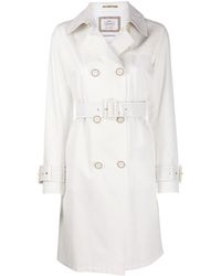 Herno Trench à boutonnière croisée - Blanc