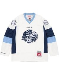 Supreme - Mitchell & Ness Ncaa "Unc" Hockey Jersey - Lyst