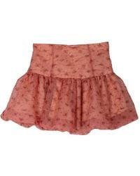 Ganni - Shibori Organza Short Skirt - Lyst