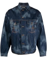 Ahluwalia - Signature Tie-Dye Denim Jacket - Lyst