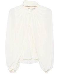 Dorothee Schumacher - Pussy-Bow Balloon-Sleeve Blouse - Lyst