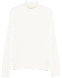 Zanone - Maglione A Coste Con Collo Alto - Lyst