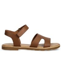 Sorel - Ella Iii Leather Flat Sandals - Lyst