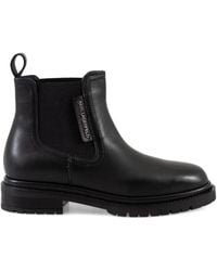 KARL LAGERFELD - Elastic-Panel Chelsea Boots - Lyst