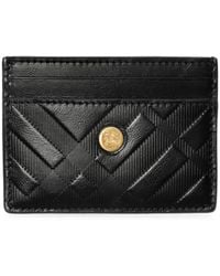 Burberry - Embossed Check Card Case - Lyst