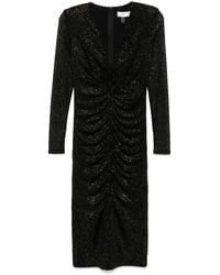Nissa - Polka-Dot Tulle Midi Dress - Lyst