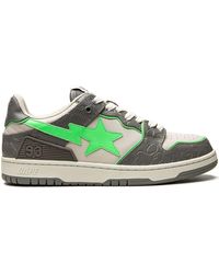 a bathing ape sk8 sta low green