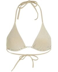 KARL LAGERFELD - Top De Bikini Con Diseño Triangular - Lyst