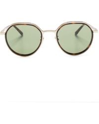 Giorgio Armani - Panto Round-frame Sunglasses - Lyst