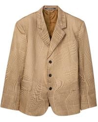 CAMPERLAB - Blazer A Cuadros Con Botones - Lyst