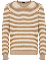 Giorgio Armani - Striped Crew-Neck Jumper - Lyst