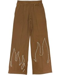 BIRTH OF ROYAL CHILD - Flame Pearl Velvet Track Pants - Lyst