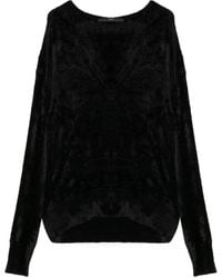 SAPIO - Nº 21 Pullover Aus Samt - Lyst
