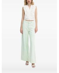 Liu Jo - Sequin-Embellished Ruffled Top - Lyst
