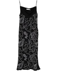 IRO - Ombry Stud-Embellished Cowl-Neck Midi Dress - Lyst