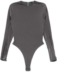 Mugler - ロゴエンボス ボディスーツ - Lyst
