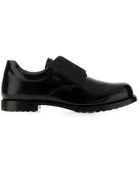 Balenciaga Bloc Rim Logo-embellished Leather Derby Shoes in Black