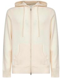 Mc2 Saint Barth - Drawstring Kangaroo-Pocket Zip Hoodie - Lyst