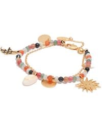 Bimba Y Lola - Double Sun And Moon Brushed Bracelet - Lyst