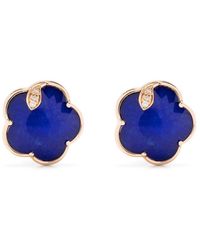 Pasquale Bruni - 18kt Rose Gold Petit Joli Lapis Lazuli, Crystal And Diamond Stud Earrings - Lyst