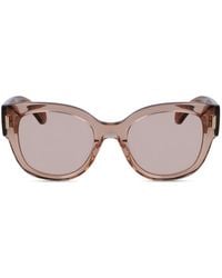 Ferragamo - Round-Frame Sunglasses - Lyst