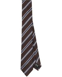 Zegna - Gestreifte Jacquard-Krawatte aus Seide - Lyst