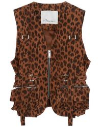3.1 Phillip Lim - Chaleco Con Estampado De Leopardo - Lyst