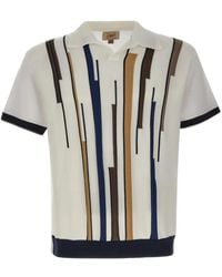 Bob - Jacquard-Insert Polo-Collar T-Shirt - Lyst