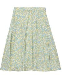 Prada - Jupe Complète En Re-Nylon À Imprimé Floral - Lyst