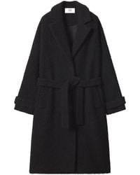 Maison Kitsuné - Manteau À Taille Ceinturée - Lyst