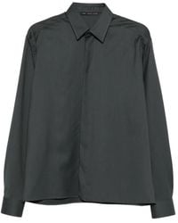 Low Brand - Concealed-Front Long-Sleeve Shirt - Lyst