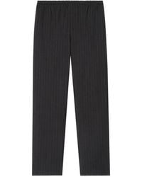 Burberry - Pinstriped Wool Track Pants - Lyst