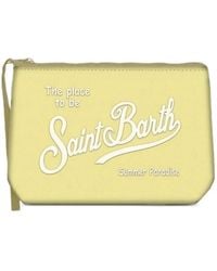 MC2 Saint Barth - Aline Logo-Print Clutch Bag - Lyst